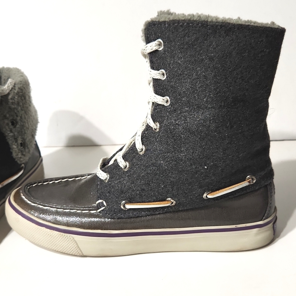 Sperry Top-Sider Abacos Silver Gray Wool Versatile Sneakers Size 7M - Picture 6 of 12